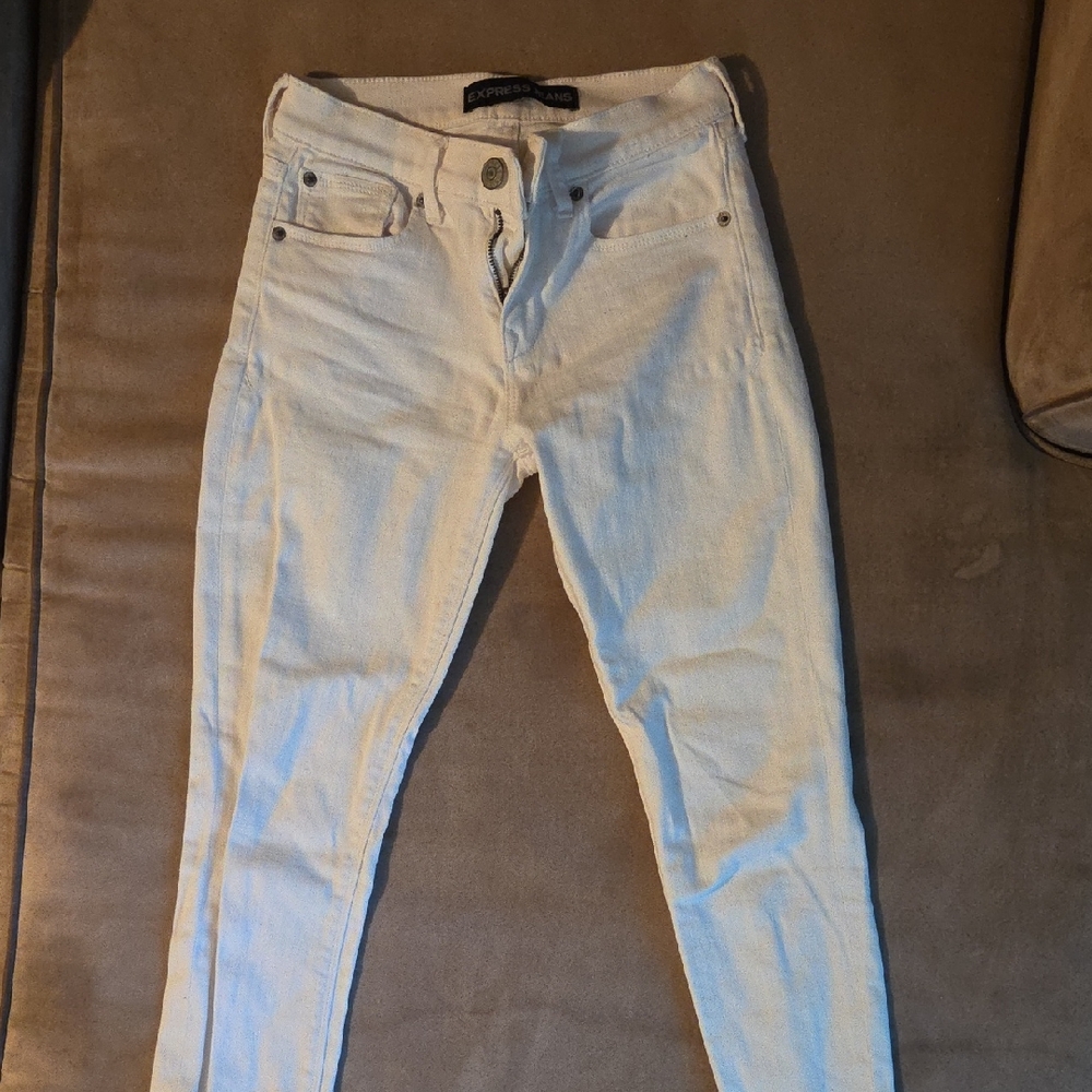 Express White Skinny Jeans